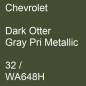 Preview: Chevrolet, Dark Otter Gray Pri Metallic, 32 / WA648H.